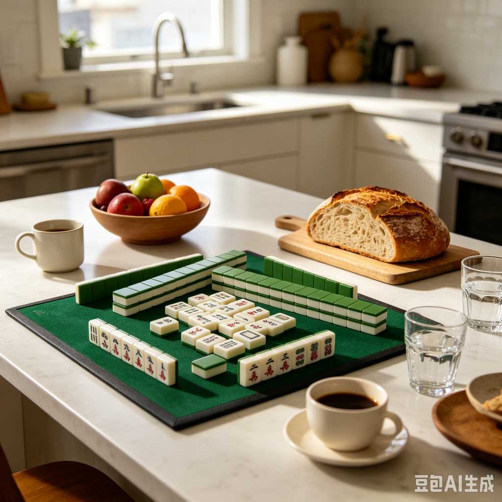 wooden mahjong set